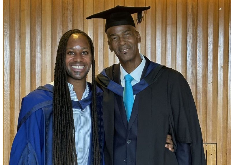 Professor Jason Ardey (left), with Trevor Gordon (right).